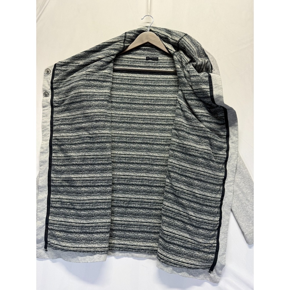 Lululemon Savasana Wrap‎ Jacket Womens 8 Heather Gray Lined Funnel Neck Athletic - Picture 4 of 13